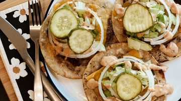 A Plate of Three Smash Tacos