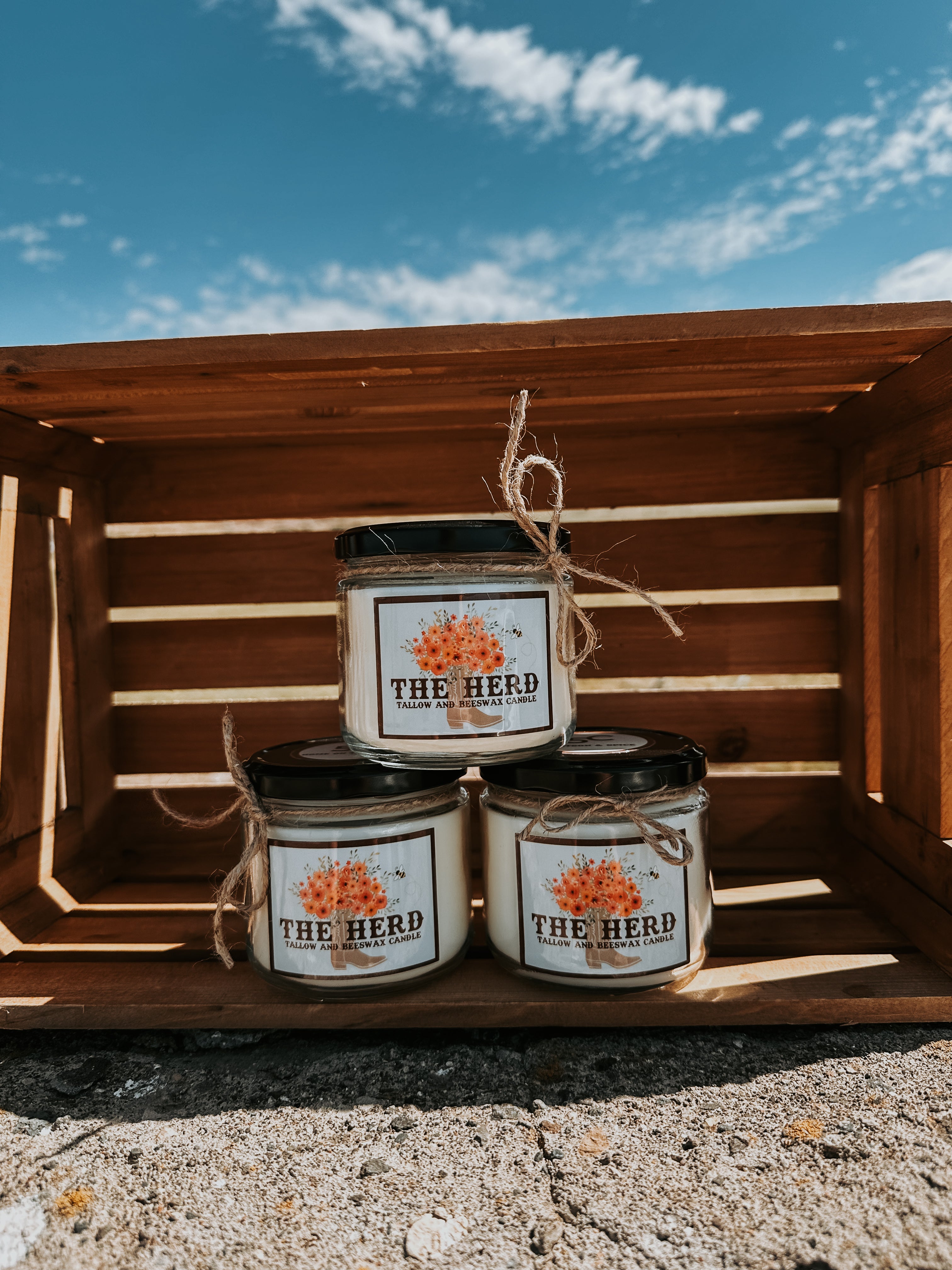 Beeswax & Tallow Candle The Herd